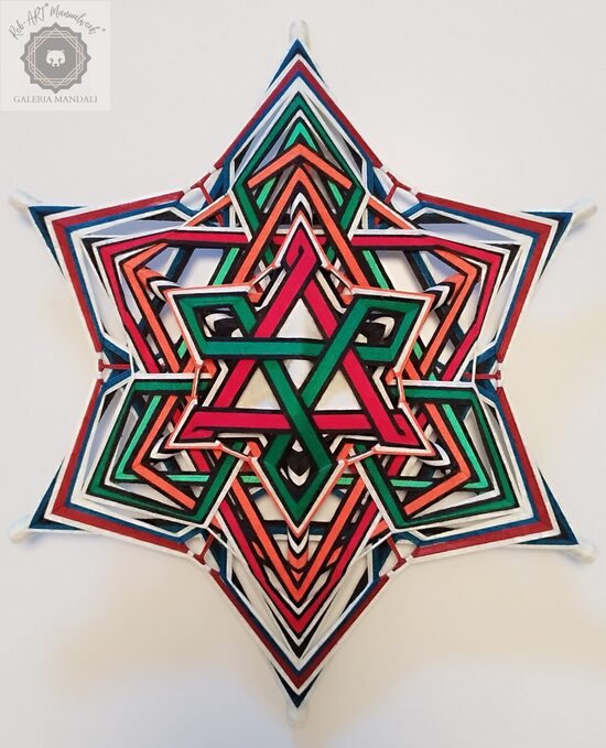 ŻYWIOŁY - DRZEWA I OGNIA / MANDALA " Żyj w harmonii ze sobą "