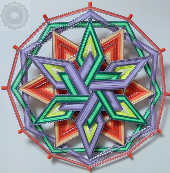 ŻYWIOŁY - ZIEMI I OGNIA / Mandala " WSZYSCY MAMY MOC ZMIENIANIA ŚWIATA "