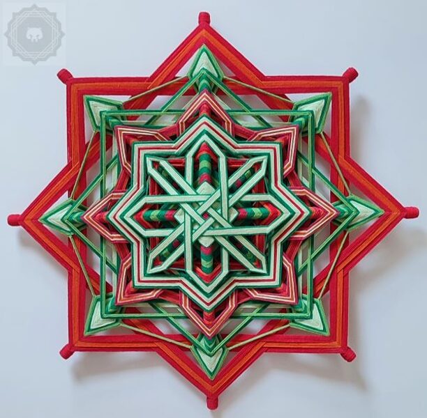 ŻYWIOŁY - DRZEWA I OGNIA / Mandala " ZAUFAJ , ŻE WSZYSTKO UŁOŻY SIĘ DOBRZE "