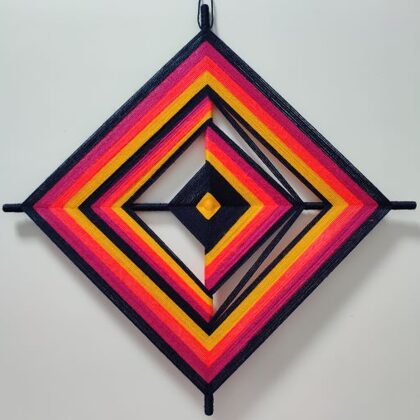 ŻYWIOŁY - ZIEMI I OGNIA Na zamówienie 50x50 cm